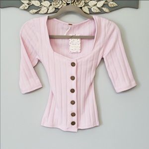 🆕✨ Free People Sweater Pink Size XS.